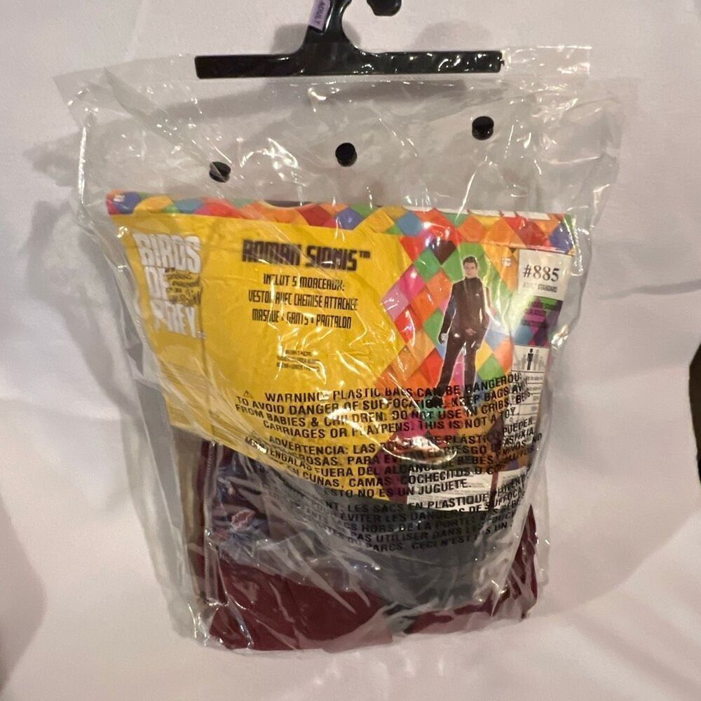 DC Men's Maroon Birds Of Prey Roman Sionis Halloween Costume Size 44 NWT